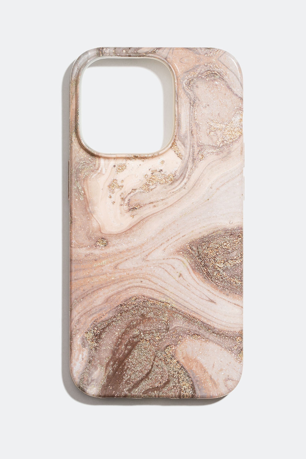 Rosa mobildeksel med marmormønster, iPhone 14 PRO i gruppen Accessories / Mobiltilbehør hos Glitter (174000415414)