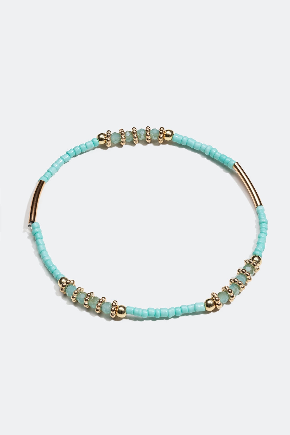 Elastisk armbånd med turkise perler i gruppen Smykker hos Glitter (251001117302)