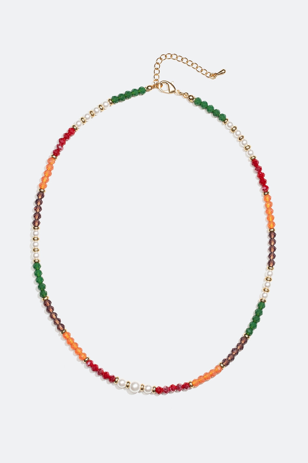 Halskjede med perler i flere farger i gruppen Smykker / Halskjeder hos Glitter (254001519902)