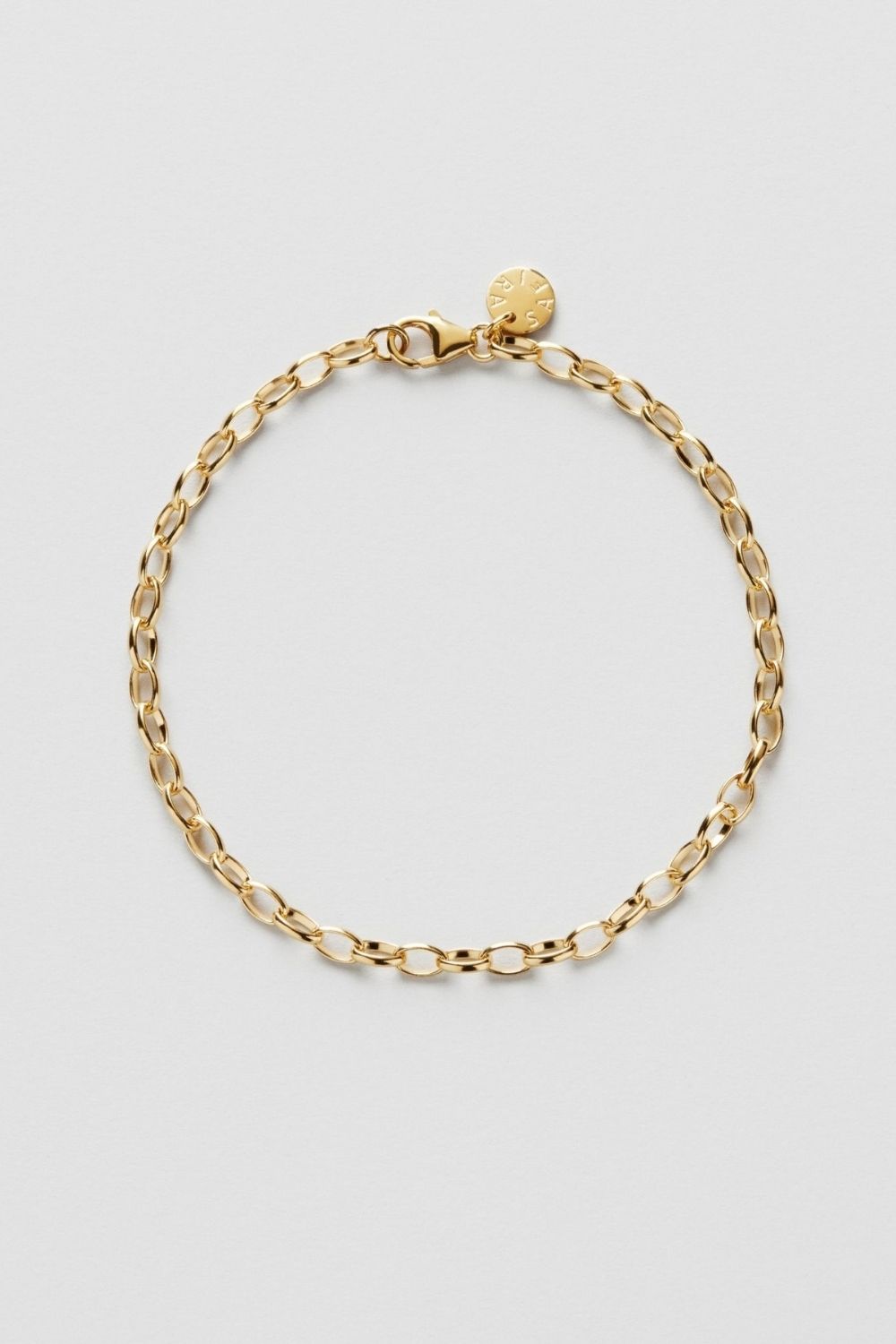 Charm Rolo Bracelet 24k Gold Plated i gruppen Store week / hos Glitter (1200288-12-ONESIZE)