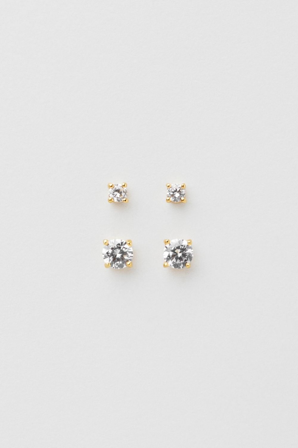 Bling Studs Multipack 18k Gold Plated i gruppen Gullbelagt ekte sølv / Gullbelagte øredobber hos Glitter (1300737-12-ONESIZE)