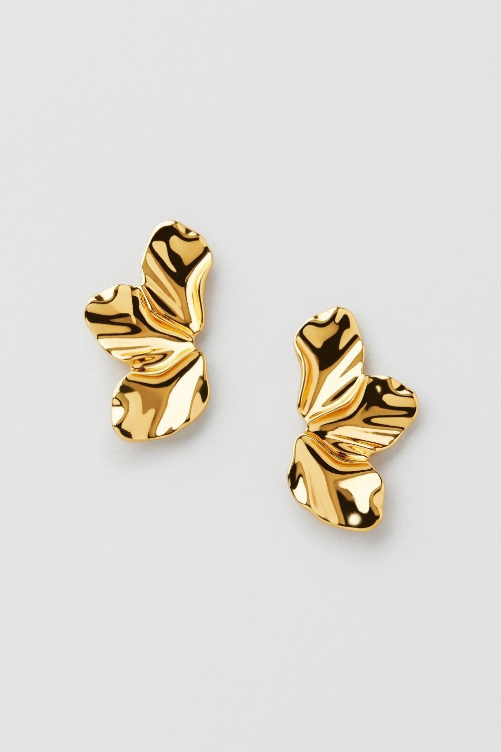 Jasmine Flower Studs 18k Gold Plated Brass i gruppen Smykker / Øredobber hos Glitter (1301234-19-ONESIZE)