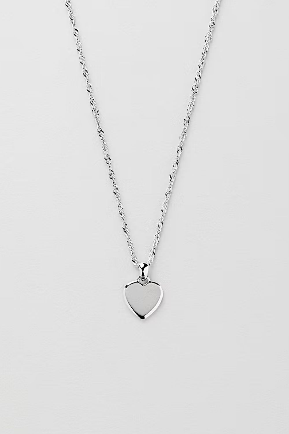Tuva Heart Necklace i gruppen Ekte sølv / Sølvhalskjeder / Halskjeder i ekte sølv med anheng hos Glitter (1400589-11-ONESIZE)