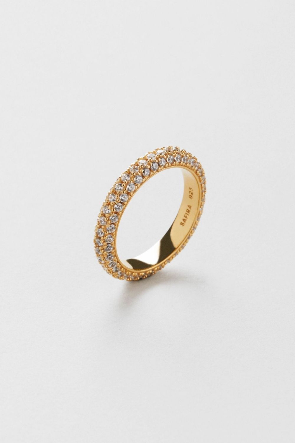 Sessan Ring (S) 24k Gold Plated i gruppen Smykker / Ringer / Rhinestone hos Glitter (1500350-12)