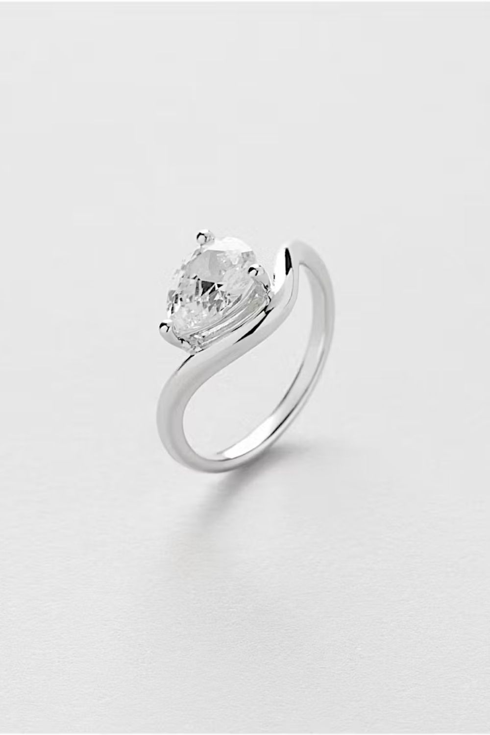 Bling Drop Ring i gruppen Ekte sølv / Sølvringer hos Glitter (1500662-11)