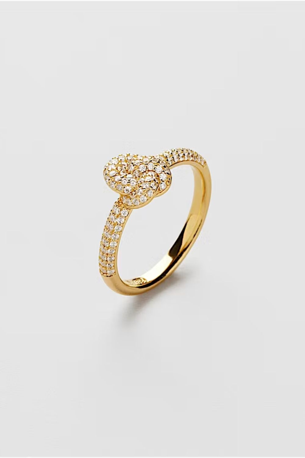 Bling Knot Ring 24k Gold Plated i gruppen Smykker / Ringer / Rhinestone hos Glitter (1500666-12)