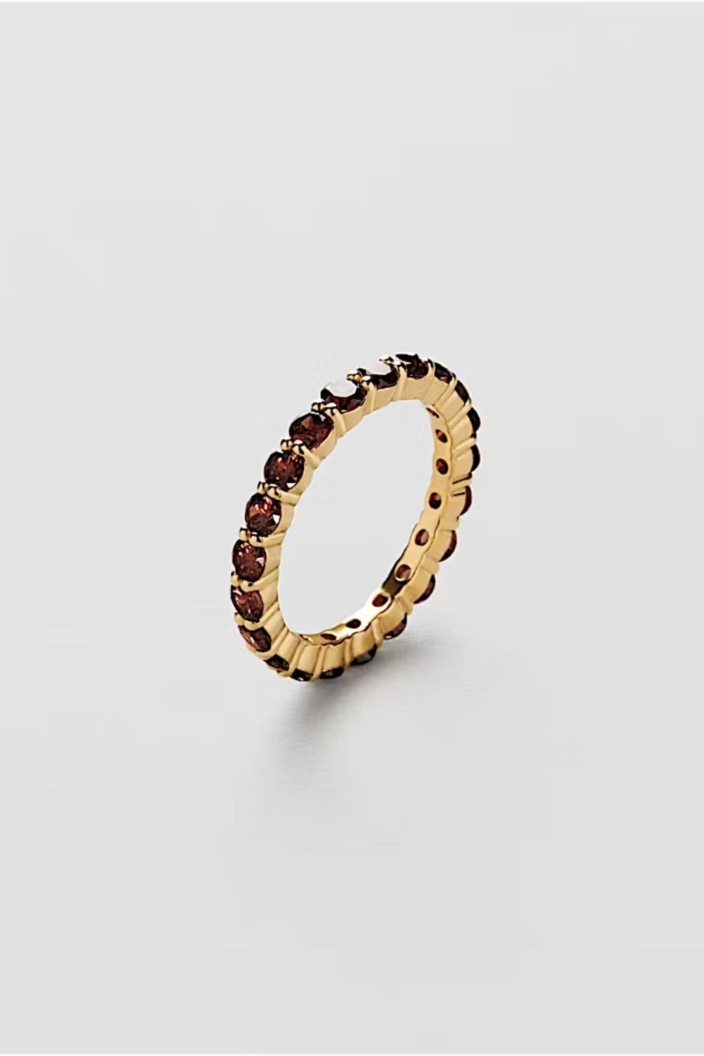 Eternity Espresso Ring 24k Gold Plated i gruppen Smykker / Ringer / Rhinestone hos Glitter (1500668-12)