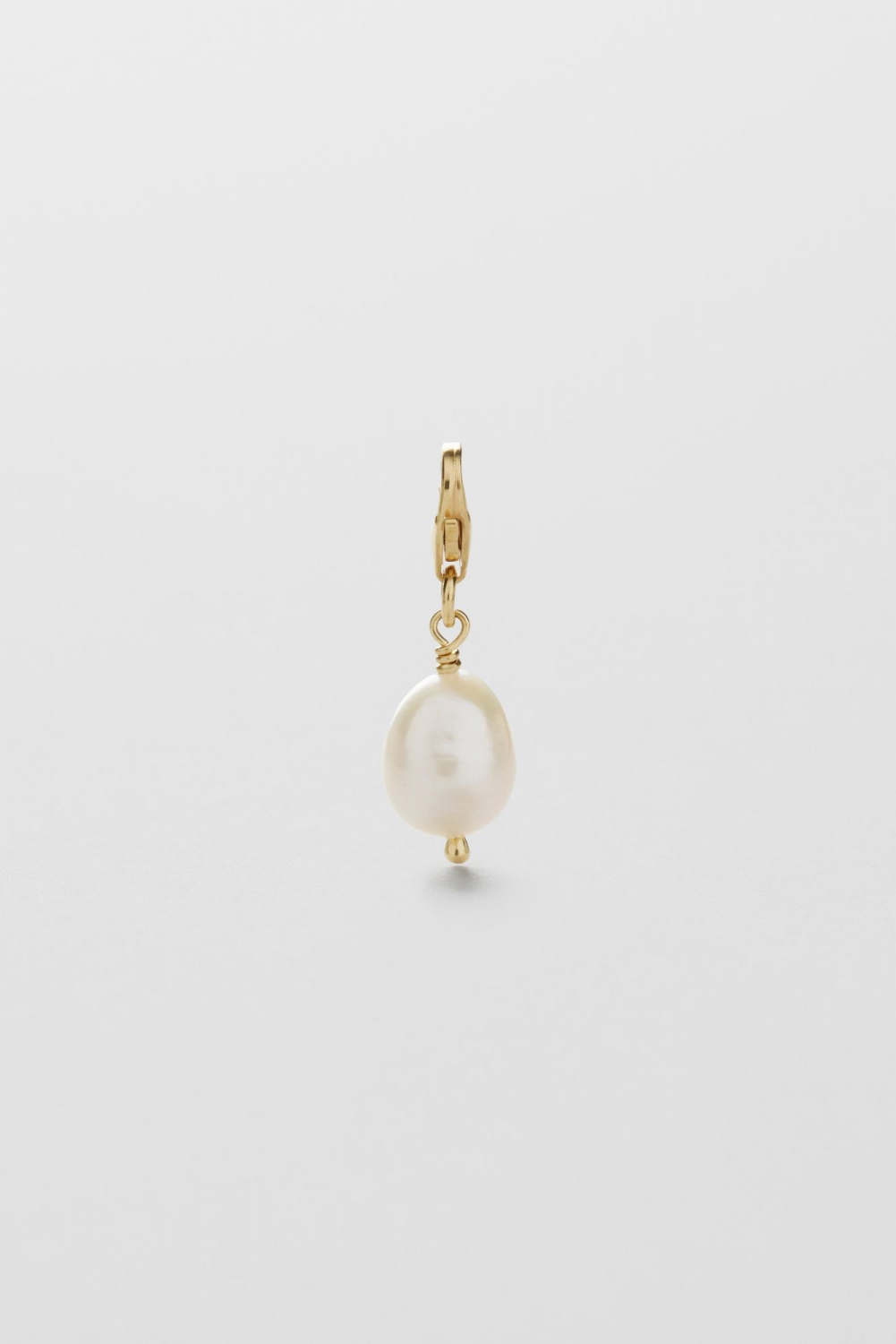Freshwater Pearl Charm 24k Gold Plated i gruppen Safira - Anheng hos Glitter (1700083-12-ONESIZE)