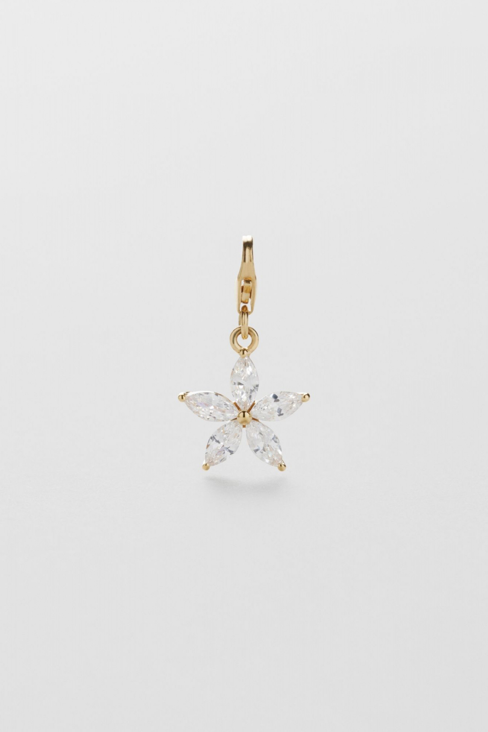 Flower Charm 24k Gold Plated i gruppen Safira - Anheng hos Glitter (1700085-12-ONESIZE)