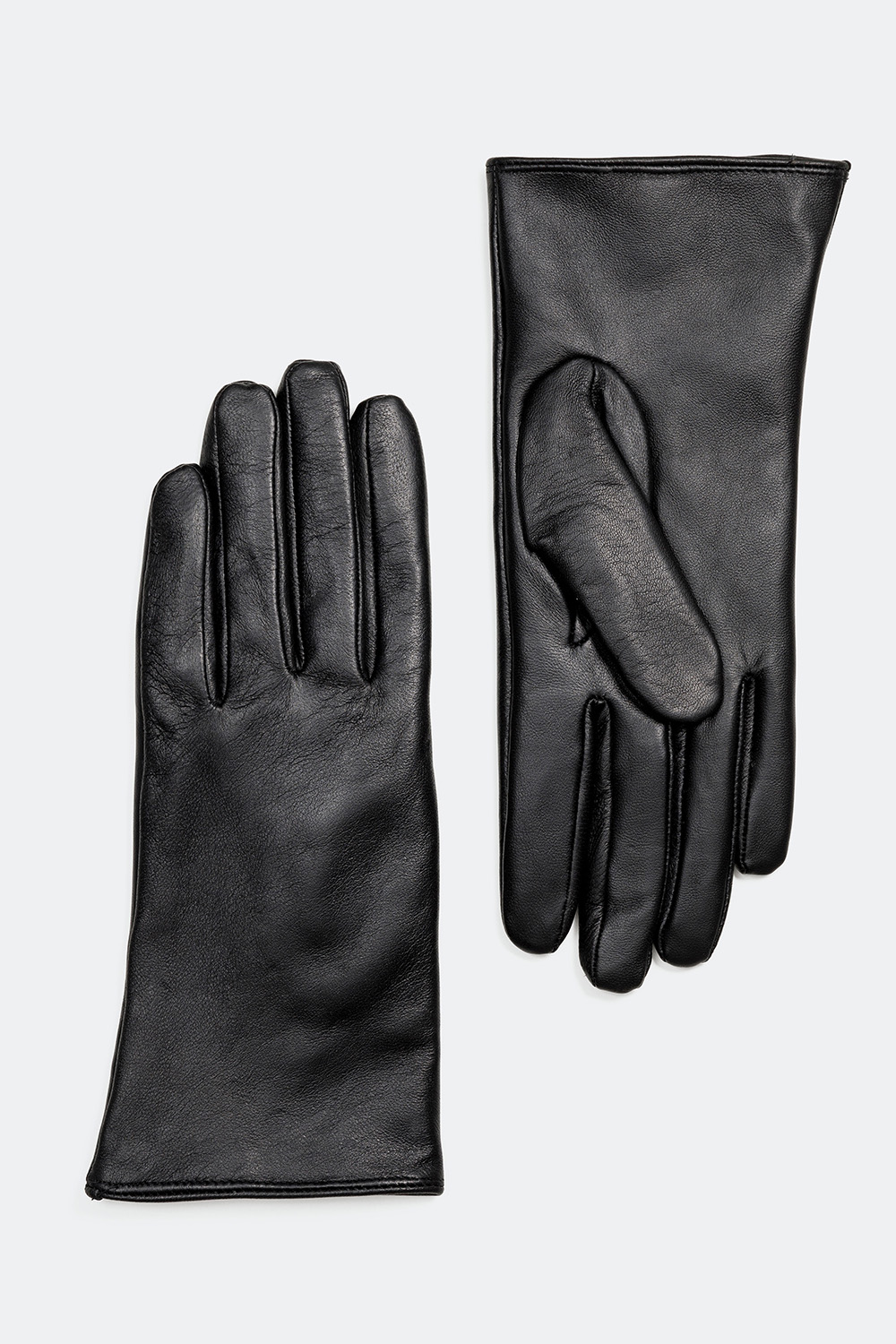 Svarte hansker o ekte skinn med touch-funksjon i gruppen Tilbehør / Skinnhansker hos Glitter (17100034)
