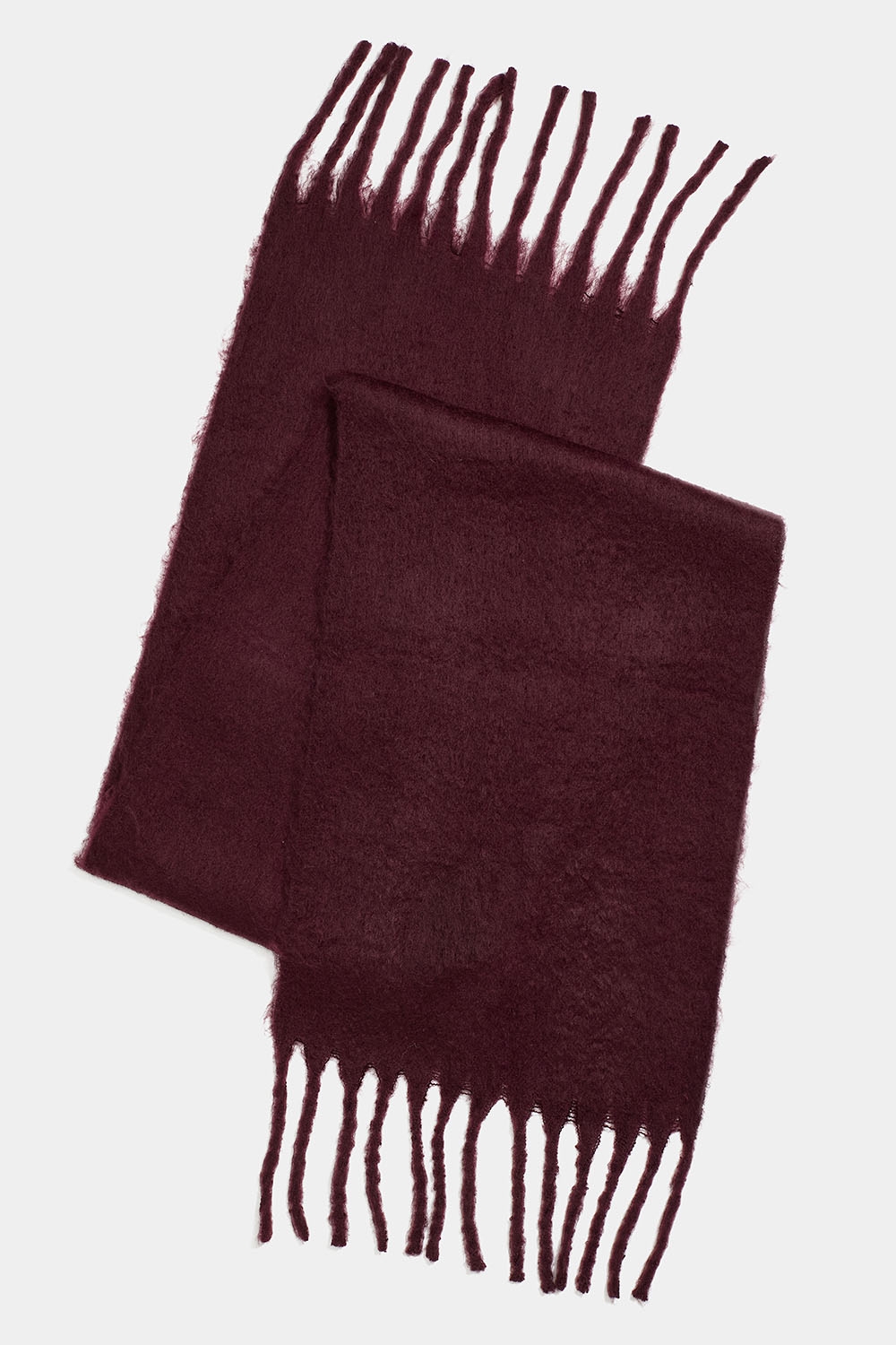 Stort børstet skjerf i burgunder i gruppen Accessories / Strikket / Skjerf hos Glitter (171000446200)