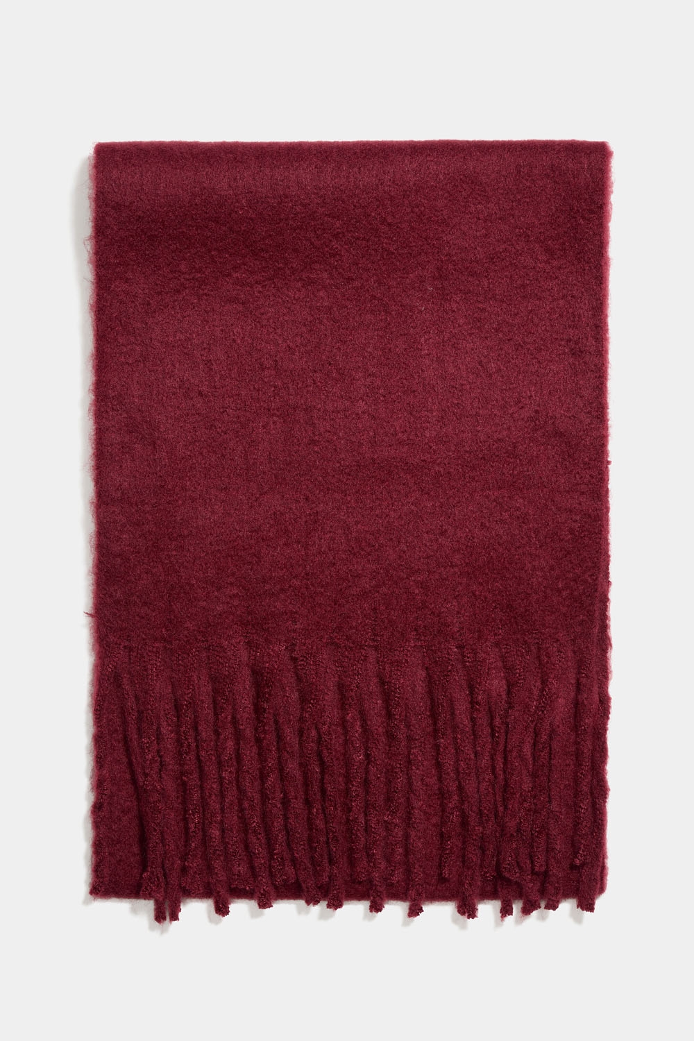 Stort, børstet burgunderrødt skjerf i gruppen Accessories / Strikket / Skjerf hos Glitter (171000446300)