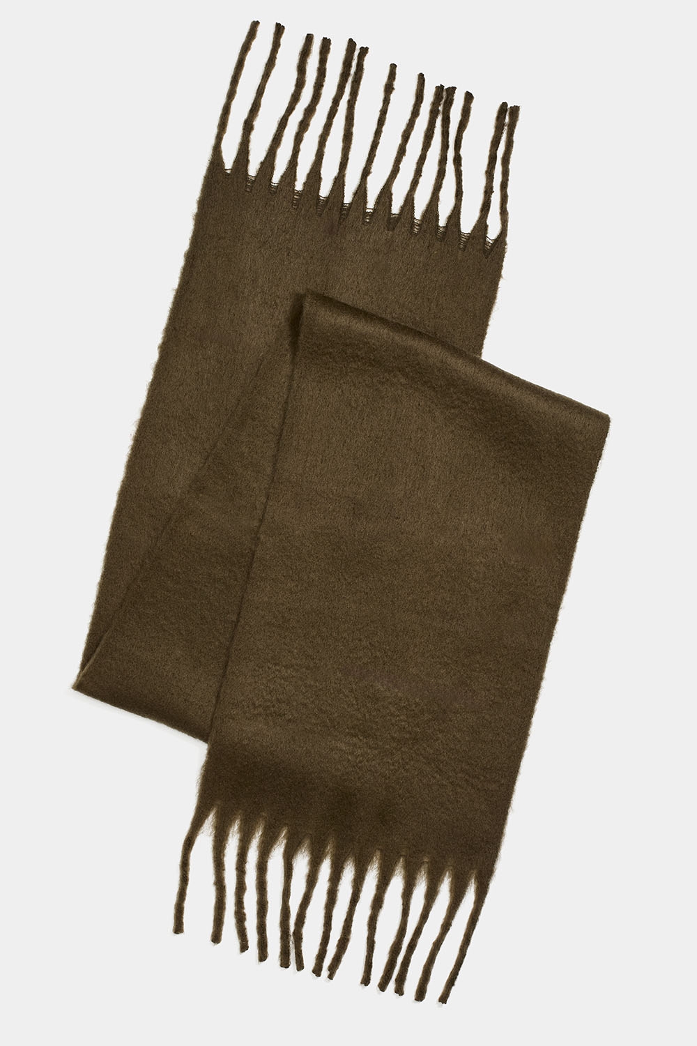 Stort børstet skjerf i mørkegrønt i gruppen Accessories / Strikket / Skjerf hos Glitter (171000447700)