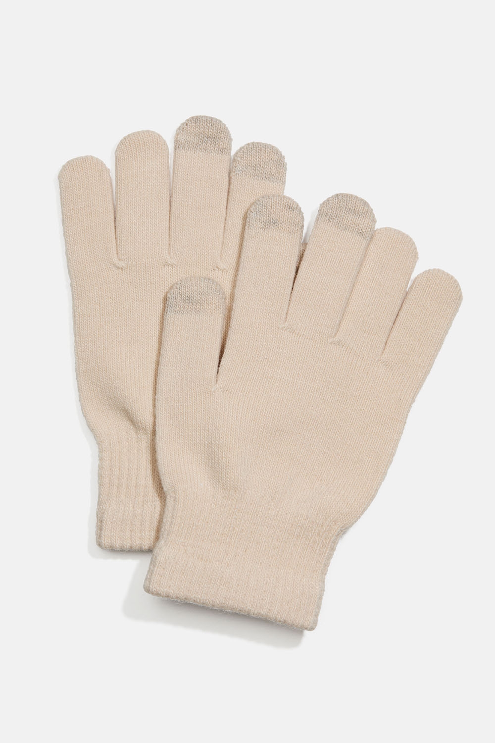 Beige vanter med berøringsfunksjon i gruppen Accessories / Strikket / Hansker hos Glitter (171001358300)