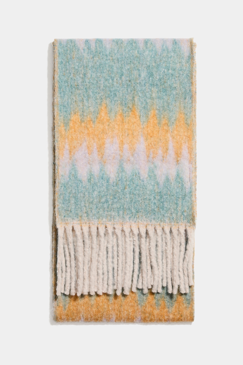 Skjerf med sikksakkmønster i turkis og oransje i gruppen Accessories / Strikket / Skjerf hos Glitter (171001524800)