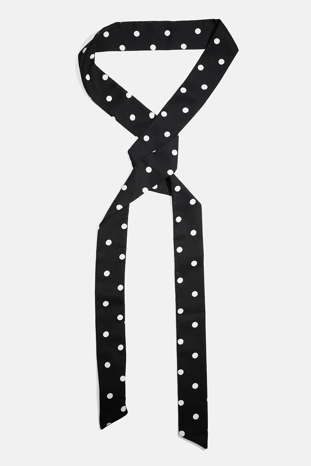 Smalt, svart skjerf med hvite prikker i gruppen Accessories / Scarves hos Glitter (171001559400)