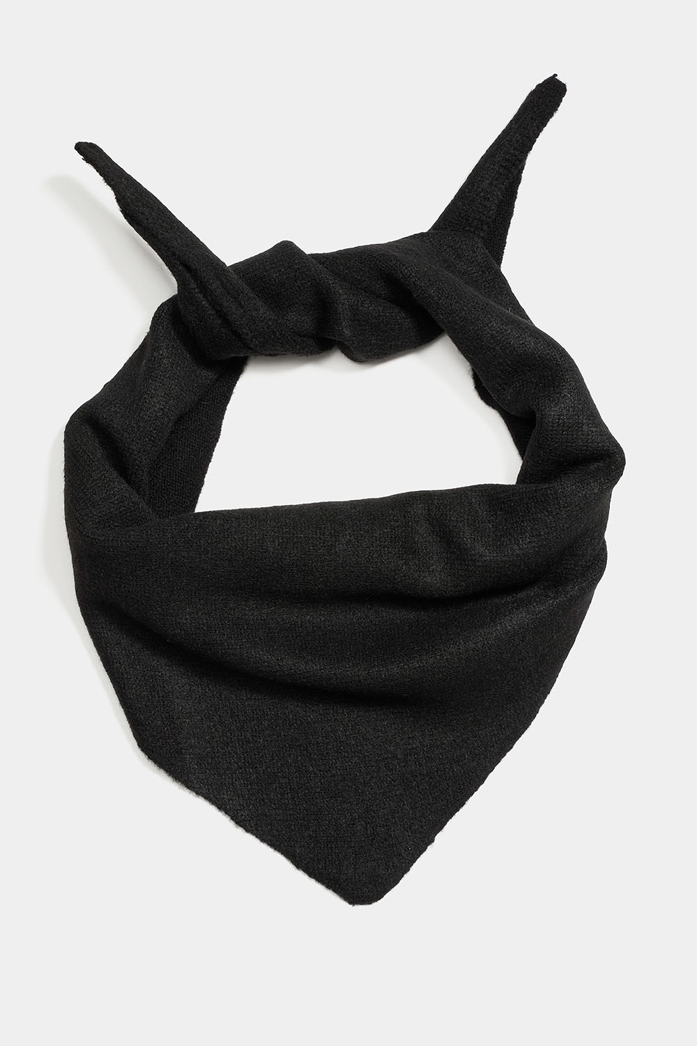 Svart strikket trekantet skjerf i gruppen Accessories / Strikket / Skjerf hos Glitter (171001779000)
