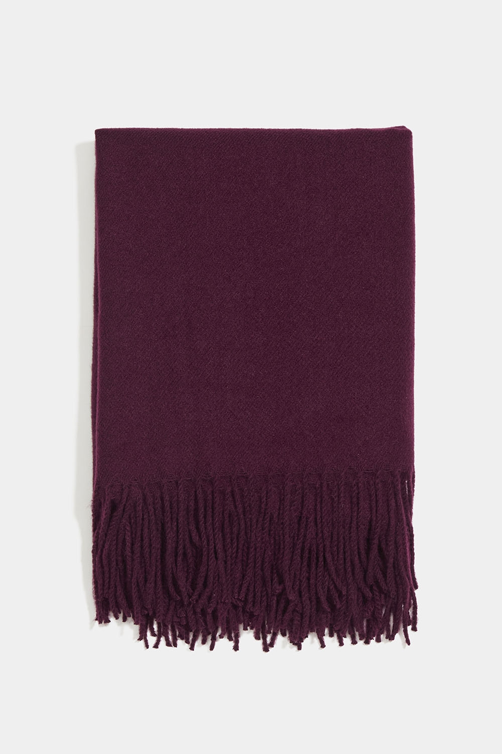 Burgunder mykt skjerf med frynser i gruppen Accessories / Strikket / Skjerf hos Glitter (171001856300)