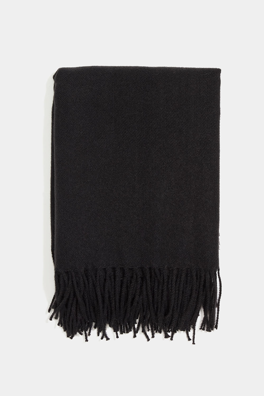 Svart mykt skjerf med frynser i gruppen Accessories / Strikket / Skjerf hos Glitter (171001859000)