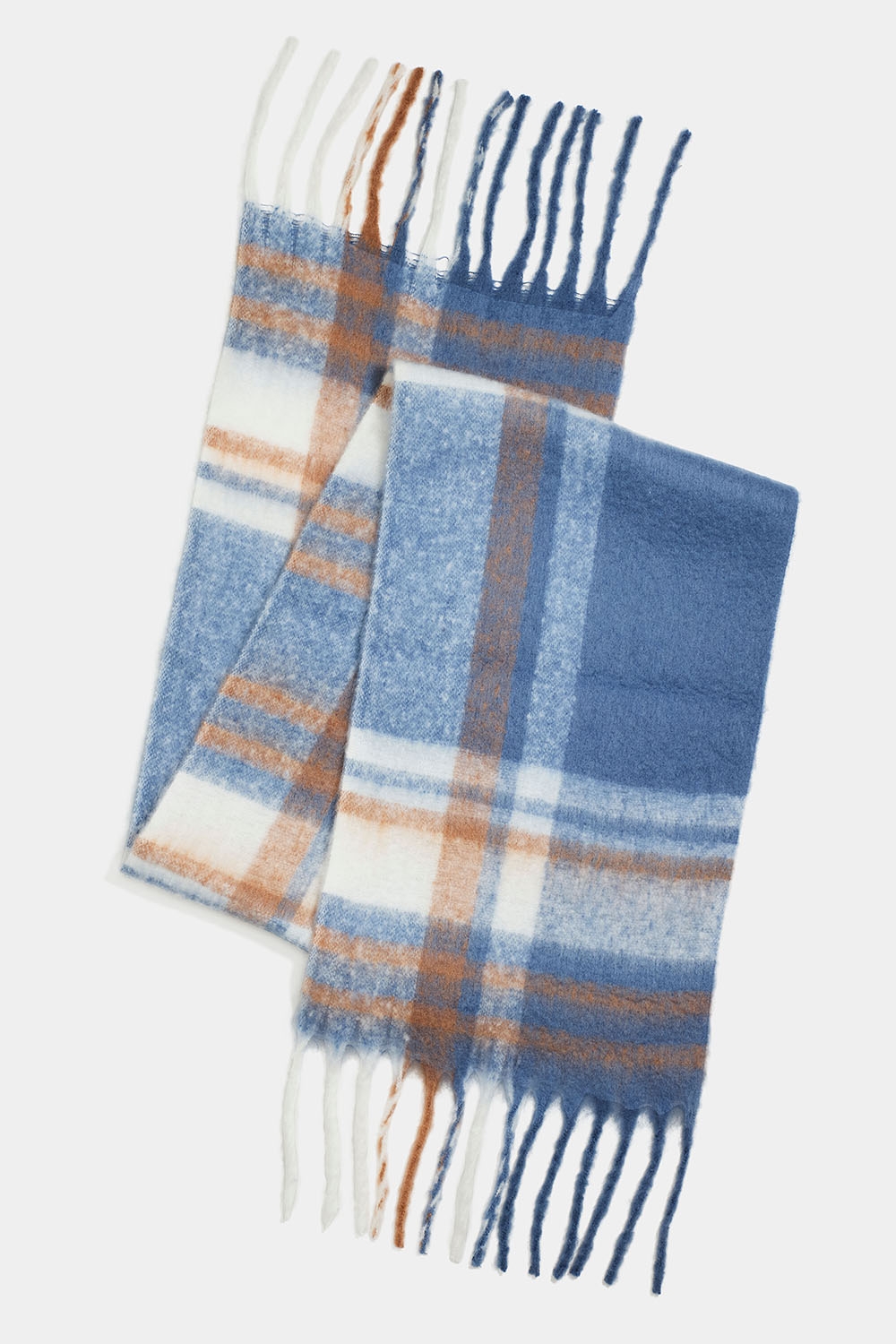 Børstet blå rutete halskjede i gruppen Accessories / Strikket / Skjerf hos Glitter (171001867400)