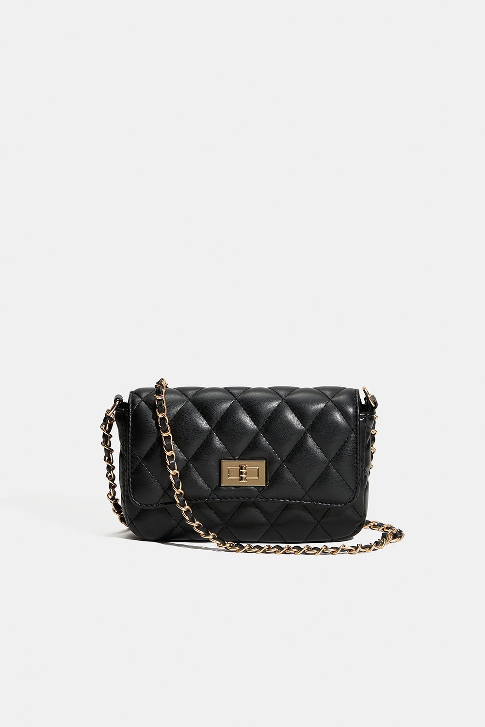 Svart vattert veske med skulderrem i gruppen Vesker / Skuldervesker hos Glitter (172000859000)