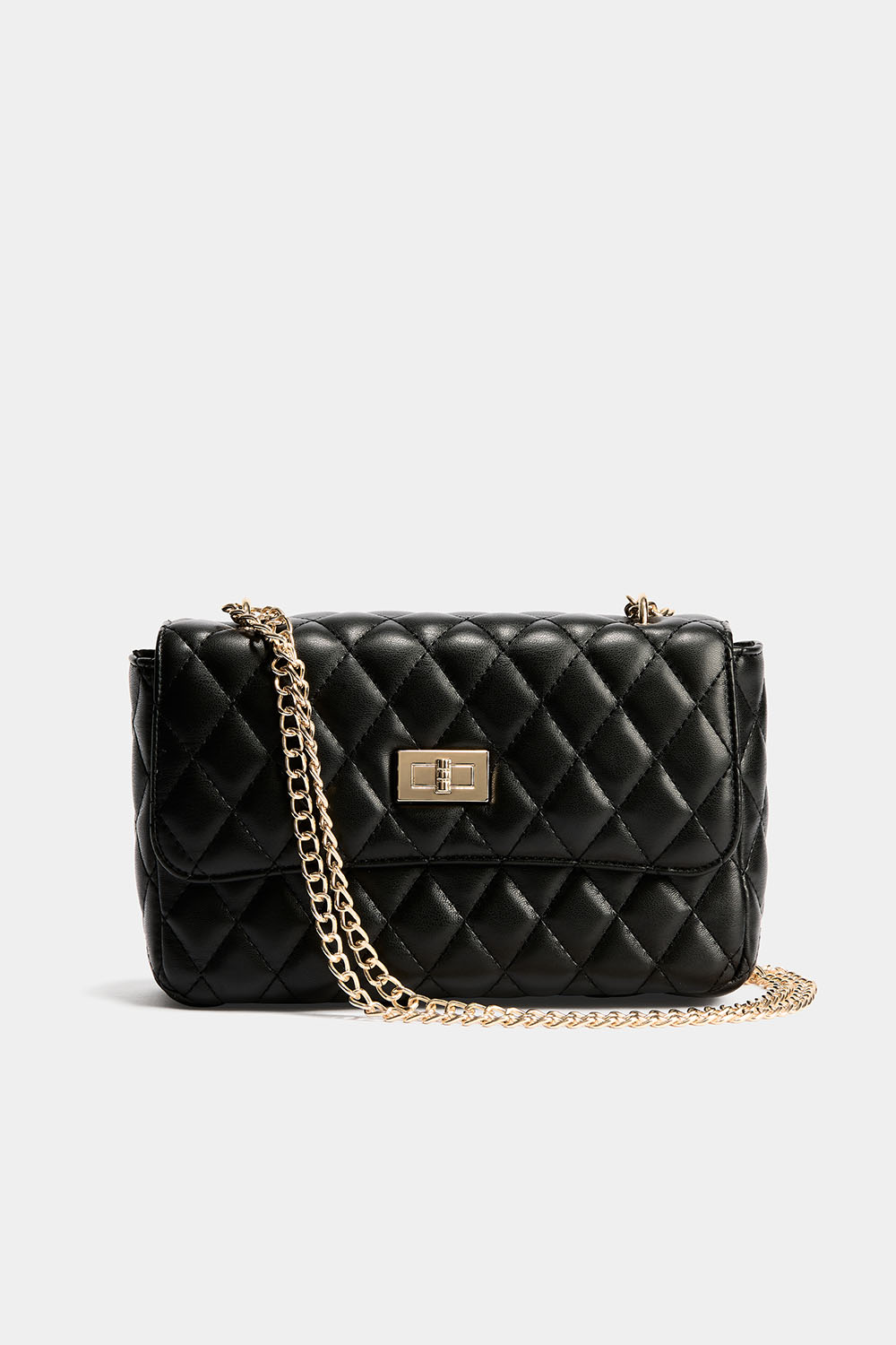 Quiltet skulderveske med kjede i gruppen Vesker / Crossbody hos Glitter (172001539000)