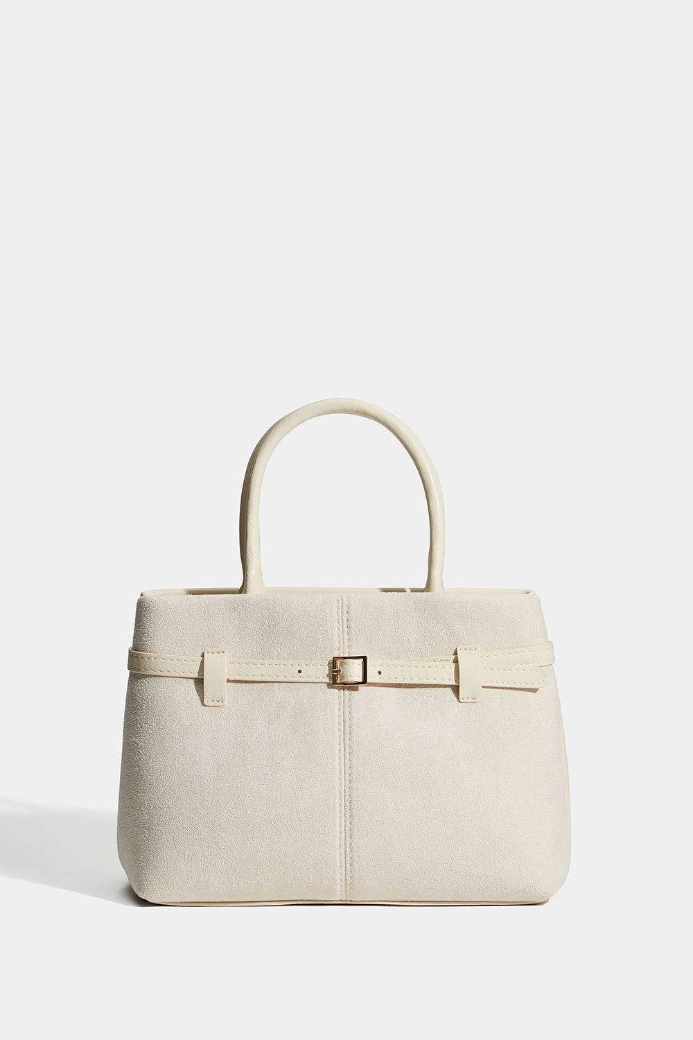 Liten, beige veske med beltedetaljer i gruppen Store week / hos Glitter (172001648300)