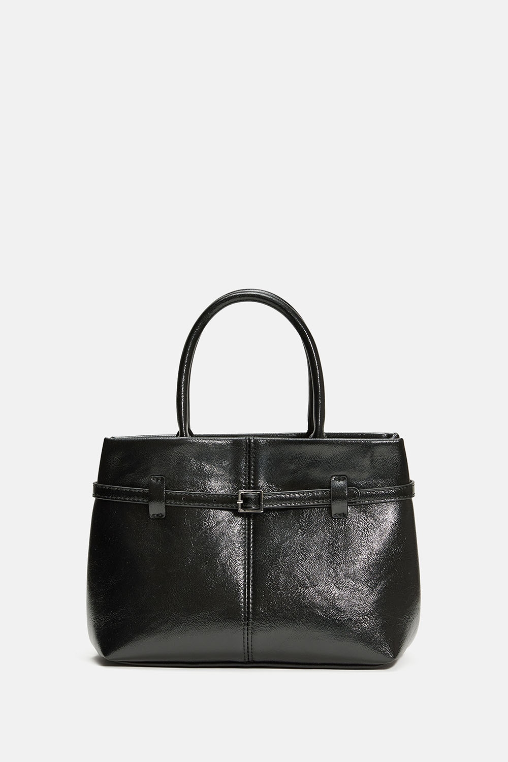 Liten, sort veske med beltedetaljer i gruppen Vesker hos Glitter (172001649000)