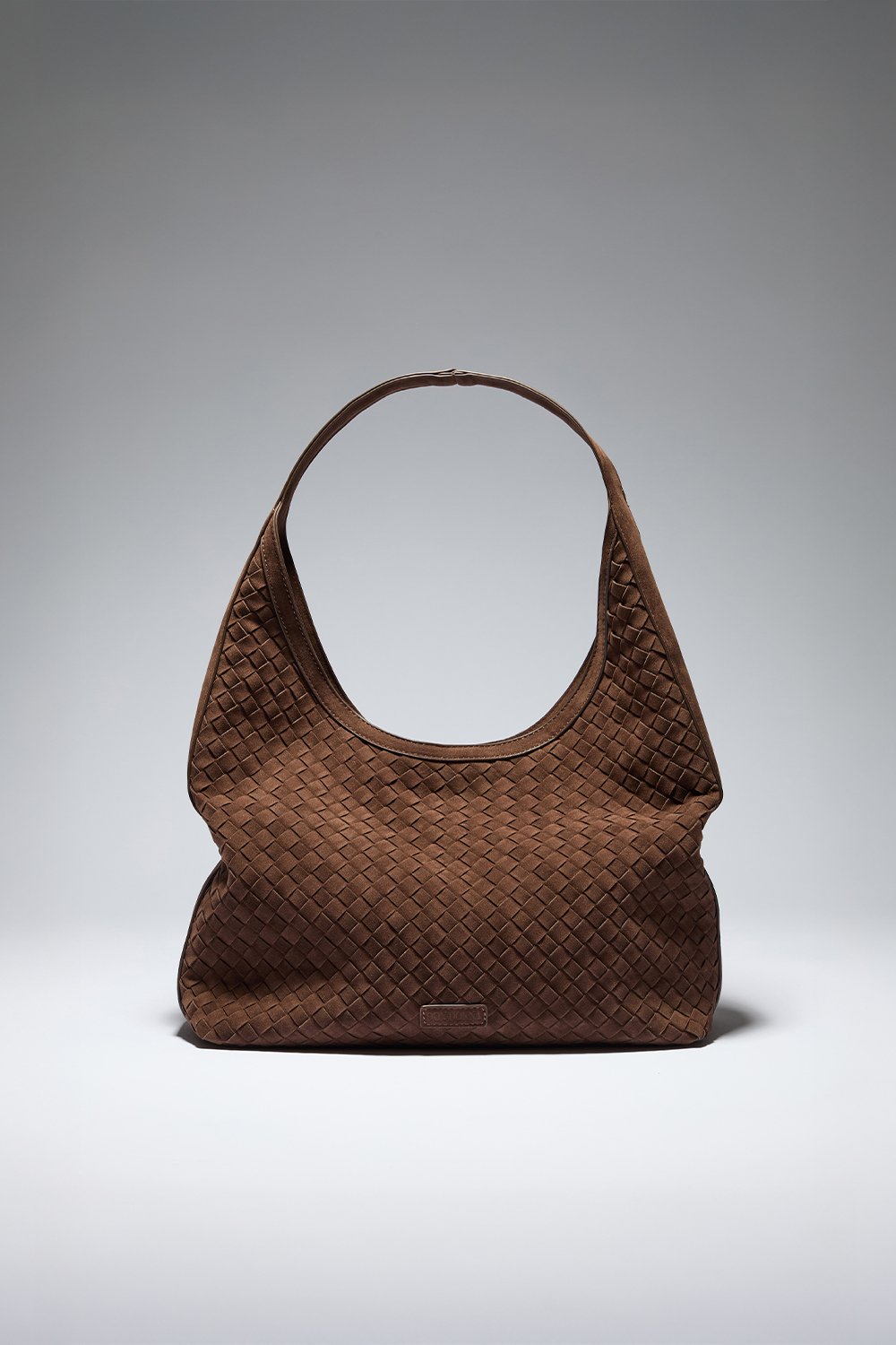 Brun hobo-veske med flettet tekstur i gruppen Store week / hos Glitter (172001748200)