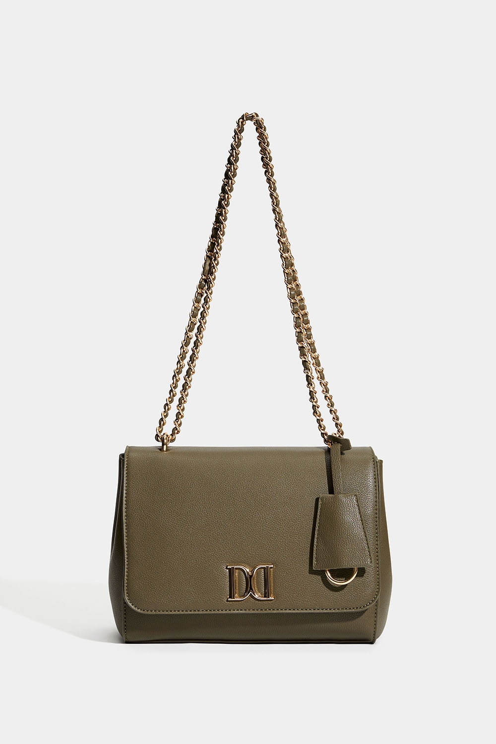 Grønn veske med gullfarget skulderrem i gruppen Vesker / Skuldervesker hos Glitter (172001987700)