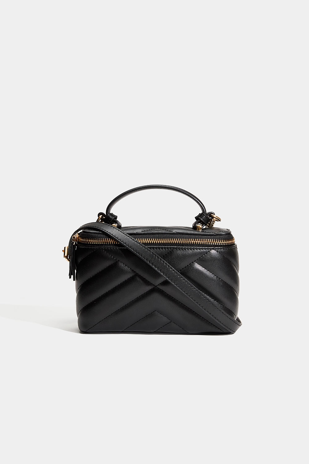 Svart crossbody-veske med quiltet design i gruppen Vesker / Crossbody hos Glitter (172002079000)