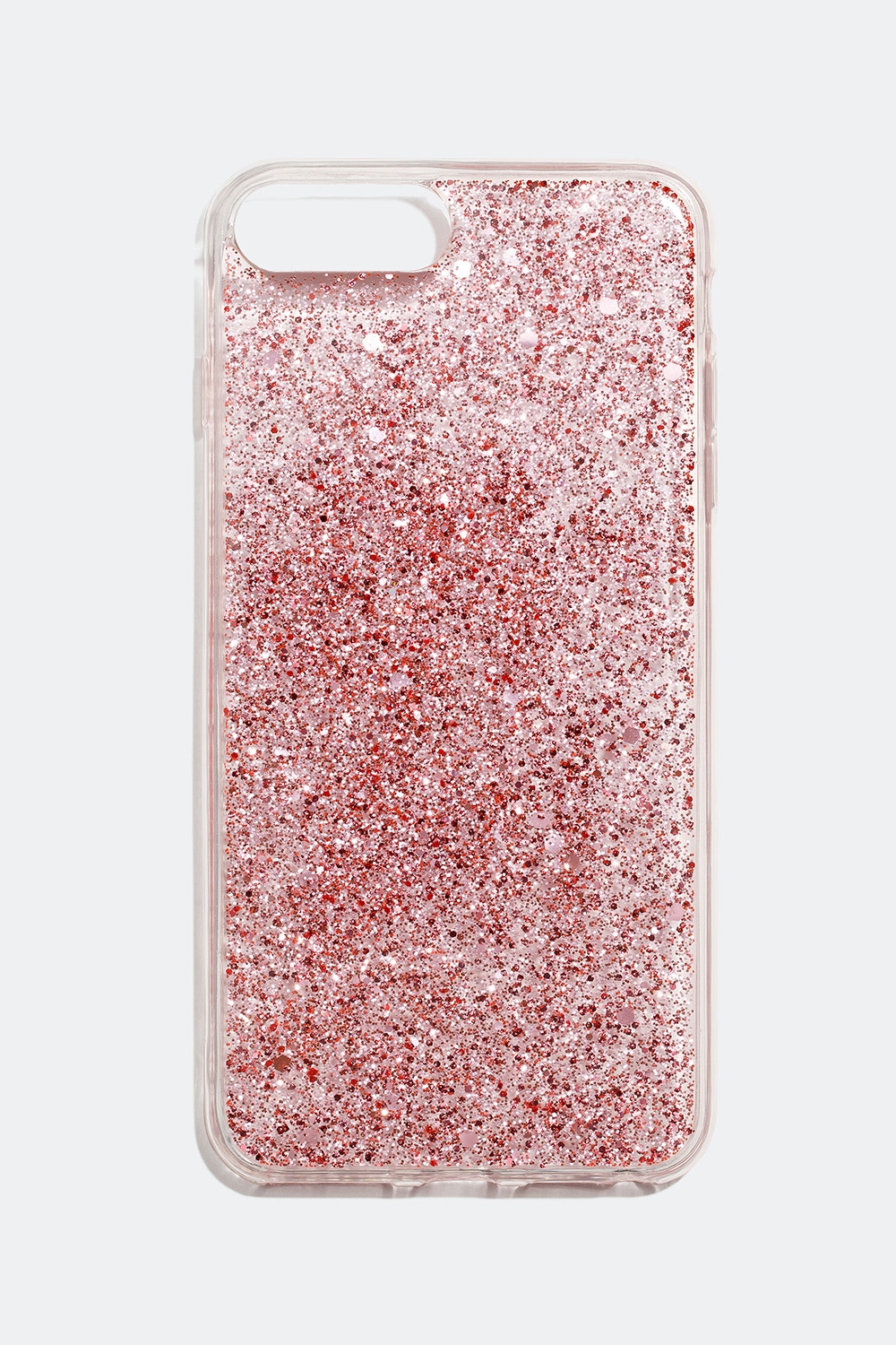 Gjennomsiktig mobildeksel med rosa glitter, iPhone 6/7/8 plus i gruppen Salg / Tilbehør hos Glitter (174000335006)