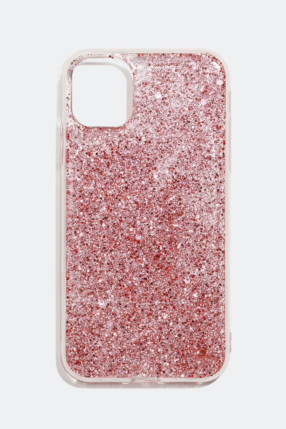 Gjennomsiktig mobildeksel med rosa glitter, iPhone 11/XR i gruppen Accessories / Mobiltilbehør / Mobildeksel / iPhone 11 / XR hos Glitter (174000335011)