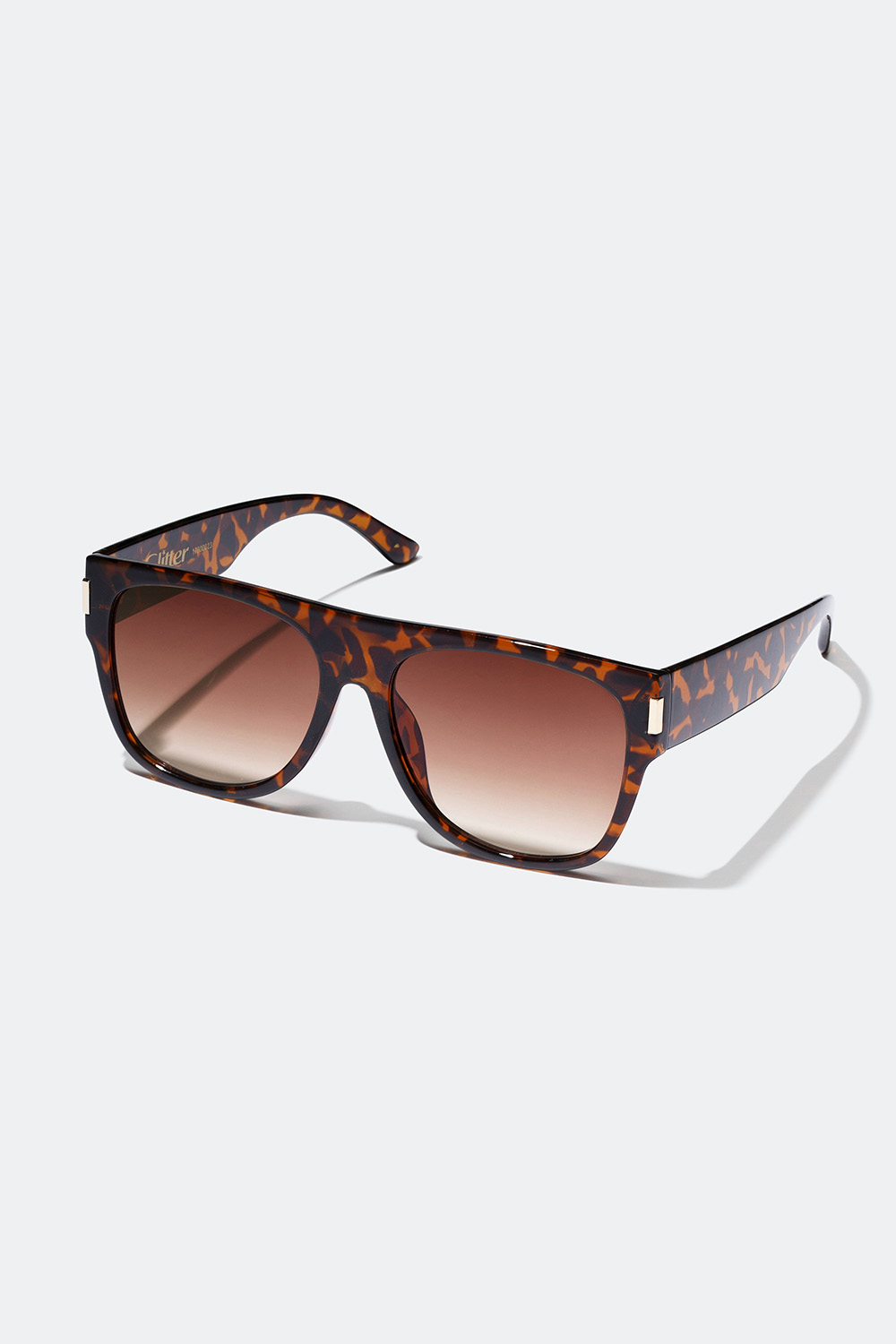 Brun solbrille med skilpaddemønster i gruppen Solbriller hos Glitter (17600023)