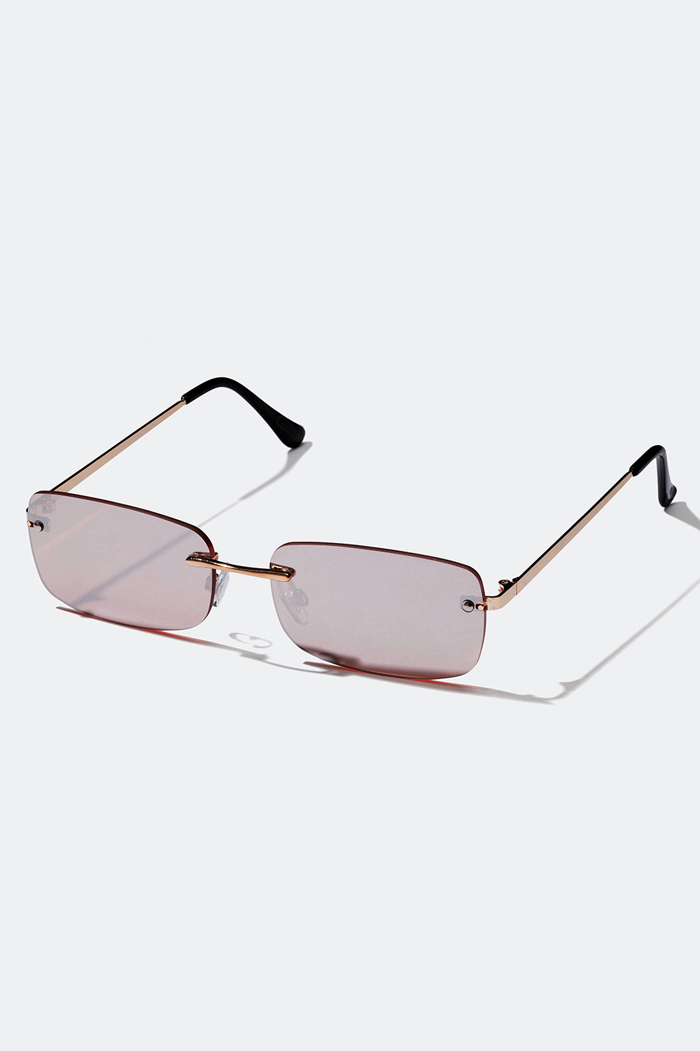 Smale rektangulære solbriller i rosa i gruppen Solbriller hos Glitter (176000335100)