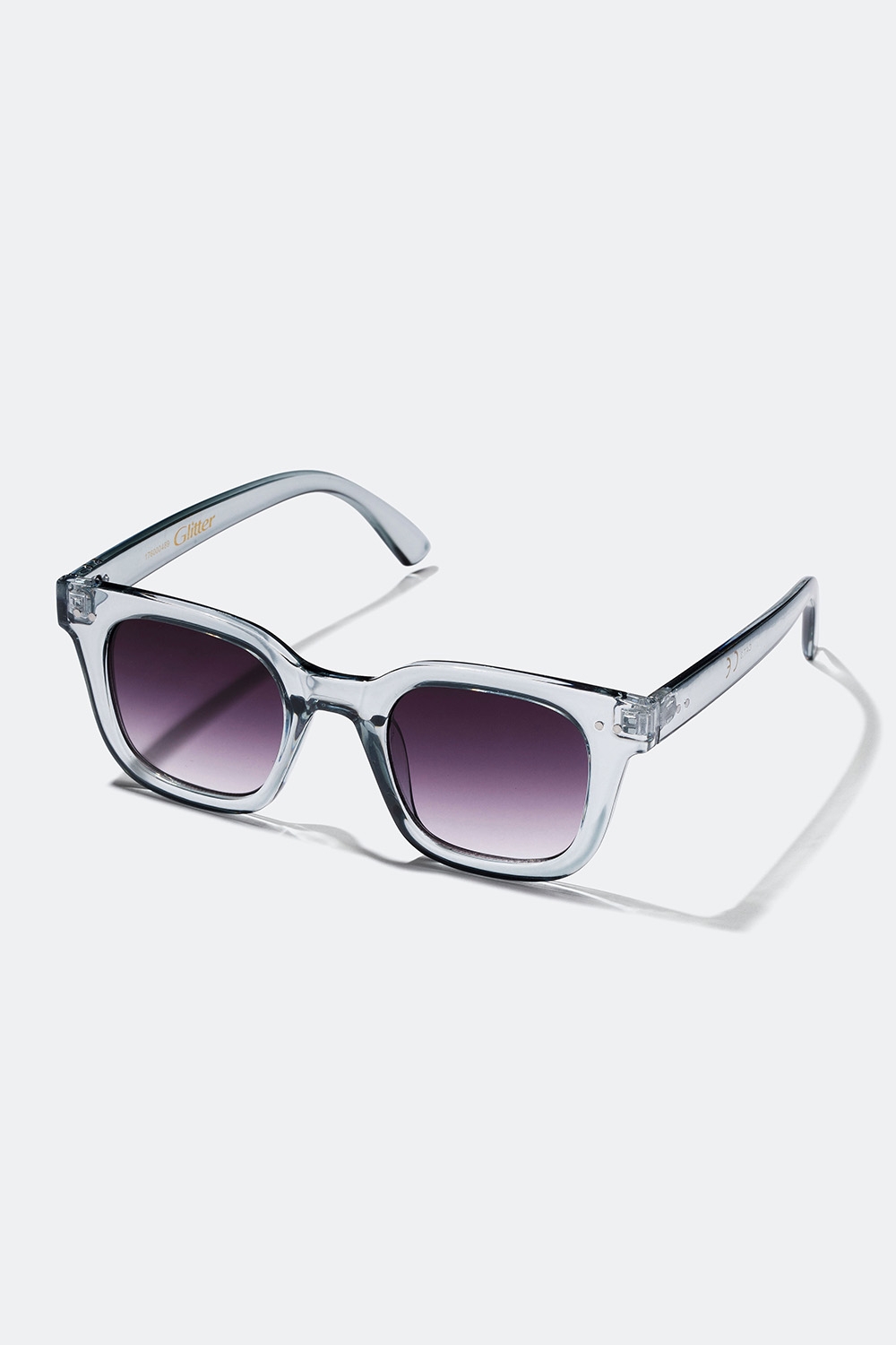 Solbriller med lysegrå innfatning i gruppen Solbriller hos Glitter (176000489700)