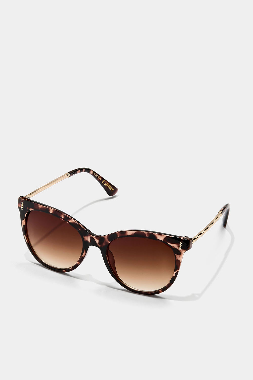 Skilpaddemønstrede solbriller med snodde stenger i gruppen Accessories / Solbriller hos Glitter (176000570700)