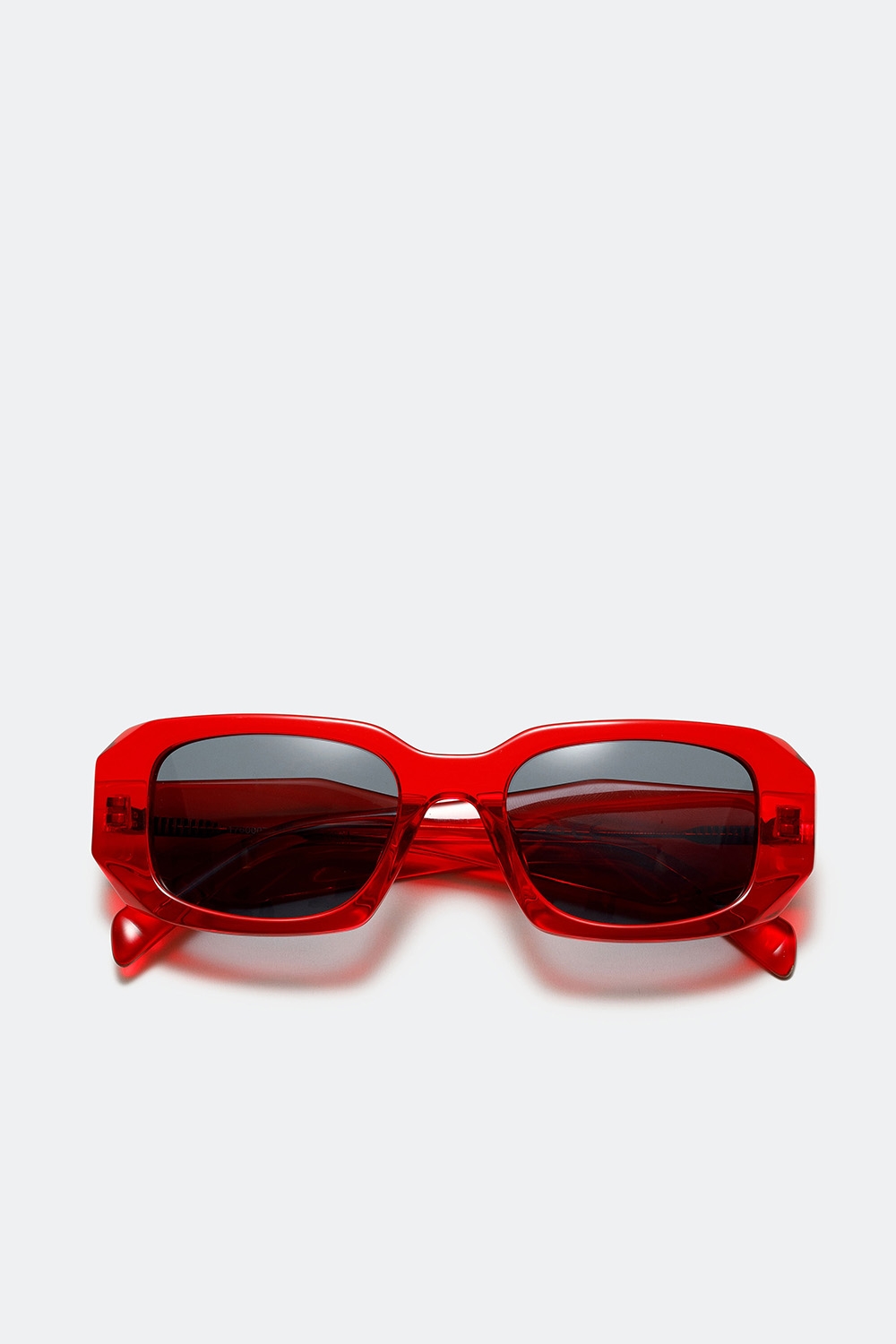 Røde rektangulære solbriller i gruppen Don Donna - solbriller hos Glitter (176000776000)
