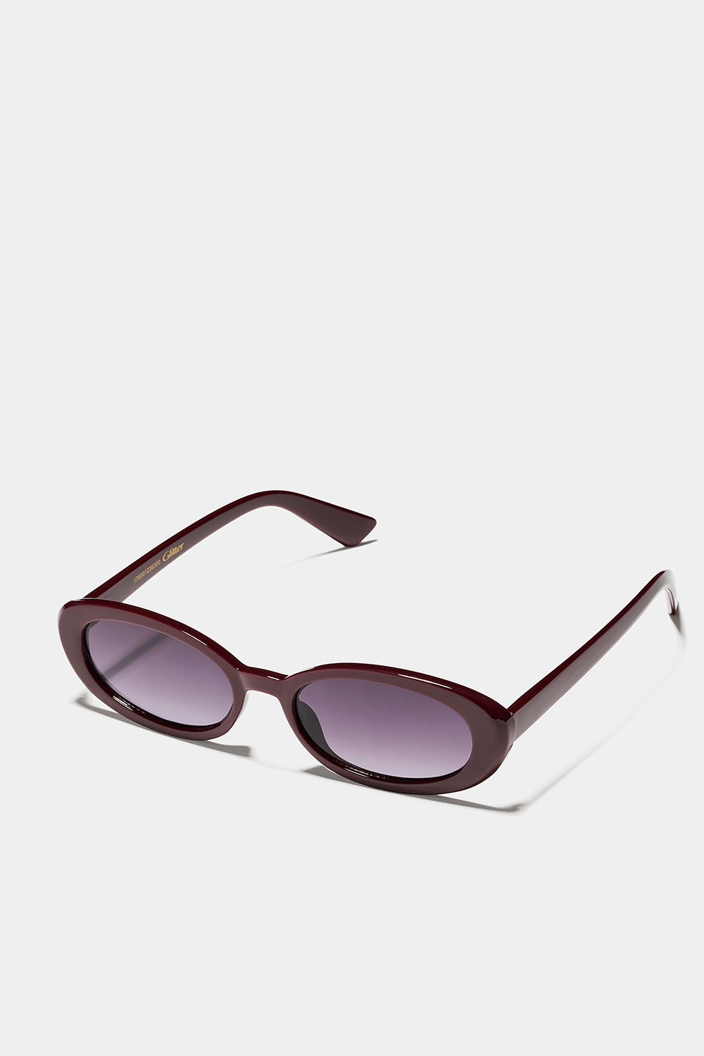 Ovale solbriller med burgunderrøde innfatninger i gruppen Accessories / Solbriller hos Glitter (176001236300)