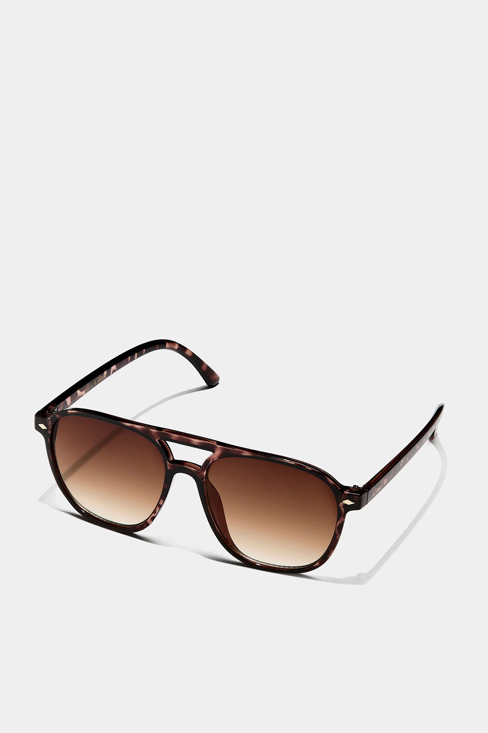 Skilpaddemønstrede solbriller med dobbel bue i gruppen Accessories / Solbriller hos Glitter (176001298200)