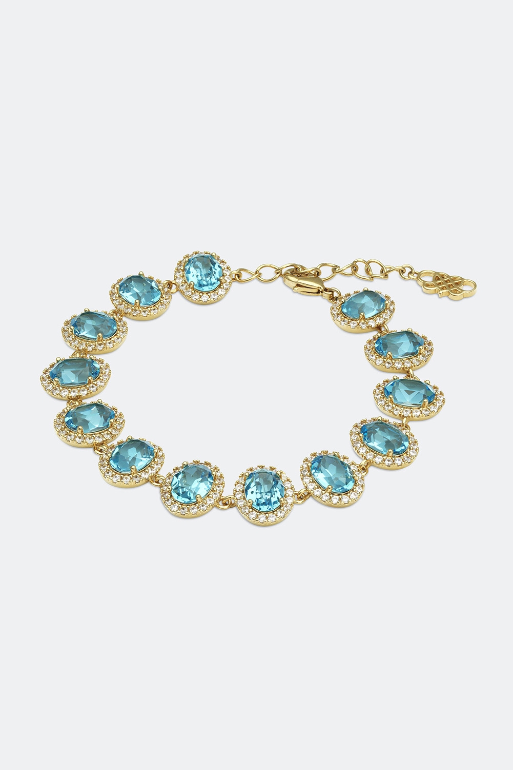 Luna bracelet - Aquamarine i gruppen Lily and Rose - Armbånd hos Glitter (251000337302)