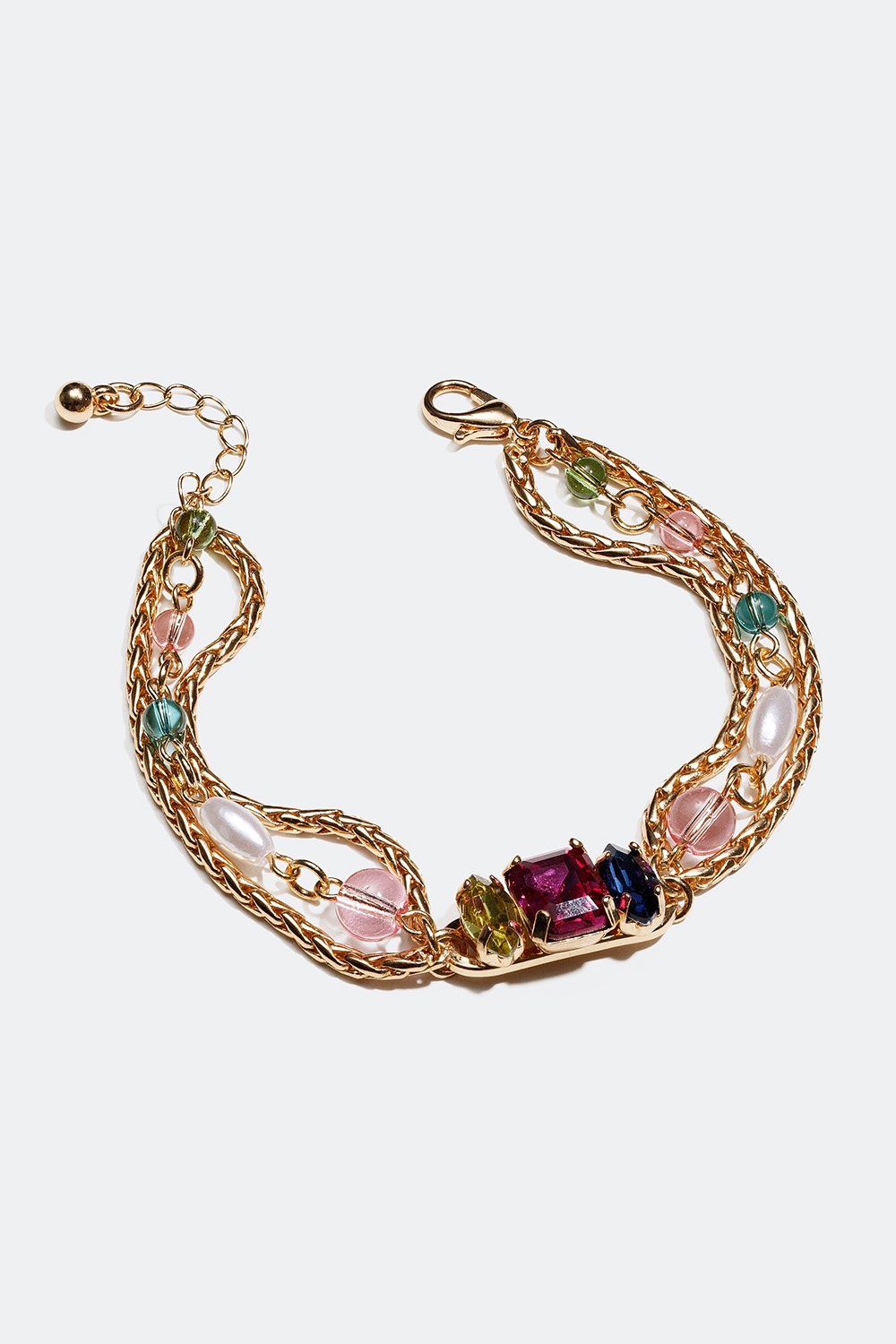 Armbånd med fargede perler og steiner i gruppen Festive Season Collection hos Glitter (251000509900)