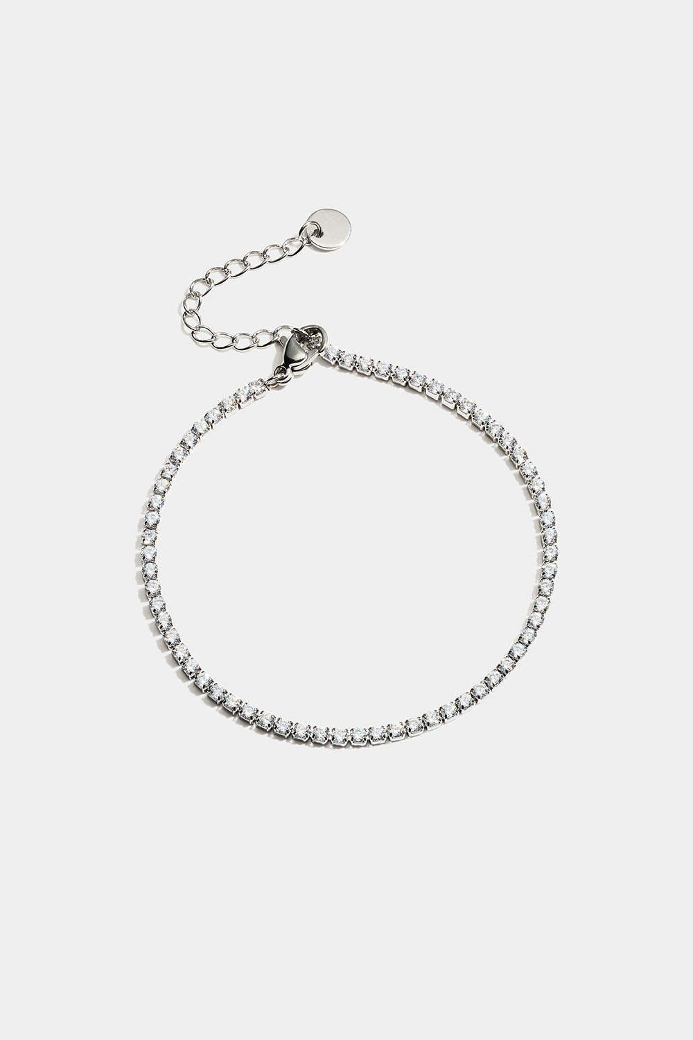 Tennisarmbånd i stål med kubisk zirkonia i gruppen Stål / Armbånd i stål hos Glitter (251001511601)
