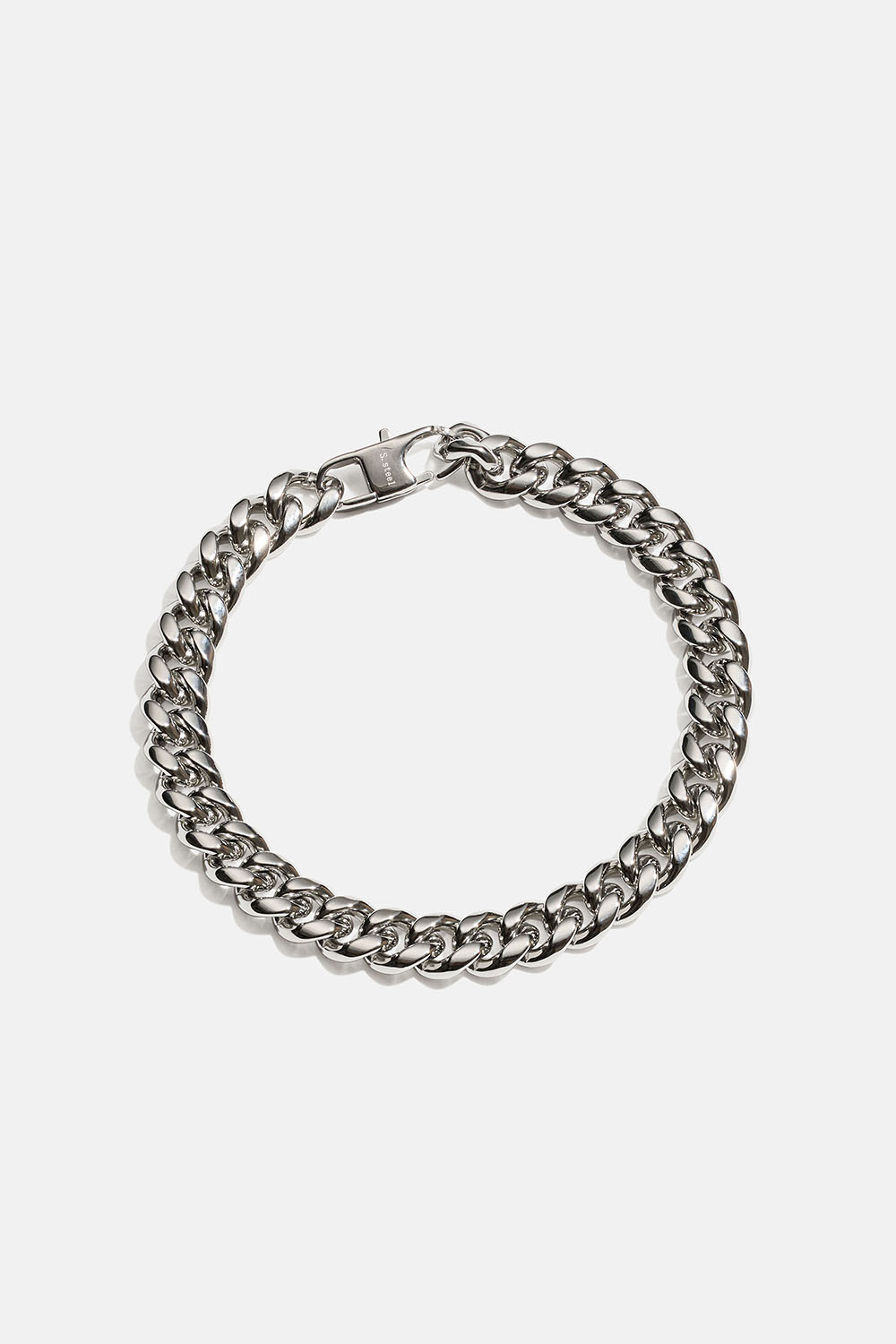 Bredt kjedearmbånd i stål i gruppen Stål / Armbånd i stål hos Glitter (2510021816)