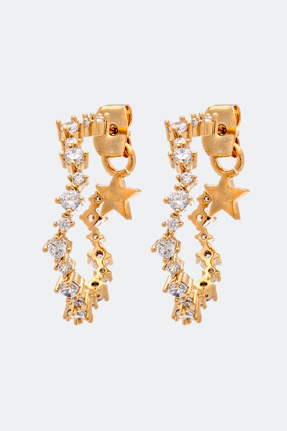 Capella hoops earrings - Crystal i gruppen Lily and Rose - Øredobber hos Glitter (253000220202)