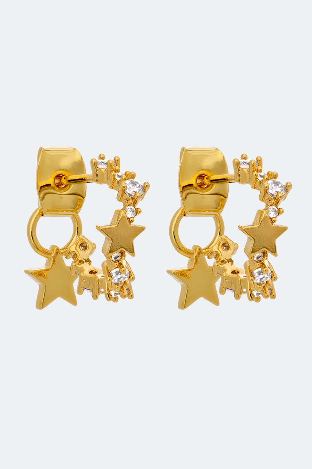 Petite Capella earrings - Crystal (Gold) i gruppen Lily and Rose - Øredobber hos Glitter (253000400202)