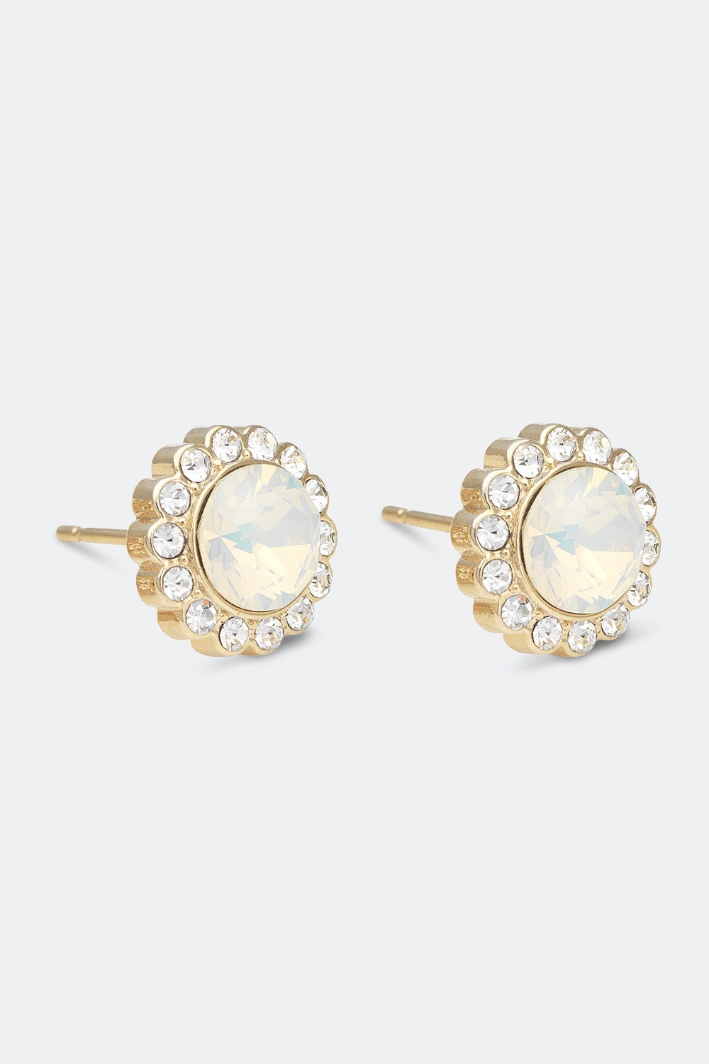 Miss Bea earrings - White opal i gruppen Lily and Rose - Øredobber hos Glitter (253000503102)