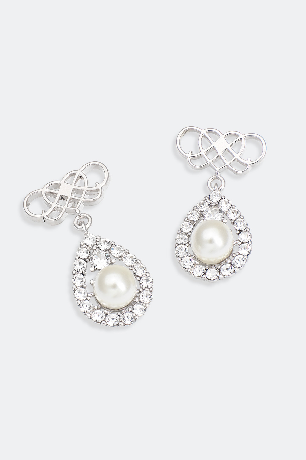 Signature drop earring - Ivory pearl (Silver) i gruppen Lily and Rose - Øredobber hos Glitter (253000510201)