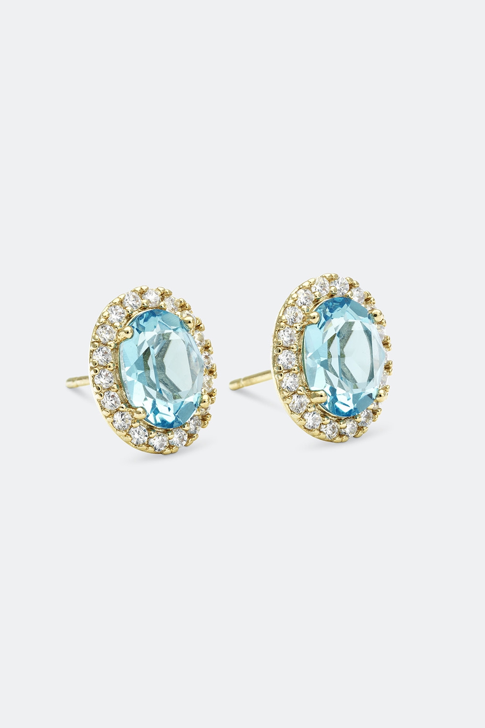 Luna earrings - Aquamarine i gruppen Lily and Rose - Øredobber hos Glitter (253000747302)