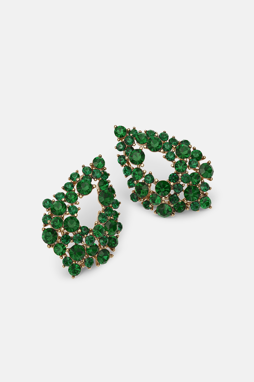 Alice earrings - Emerald i gruppen Smykker / Øredobber / Rhinestone hos Glitter (253001617502)